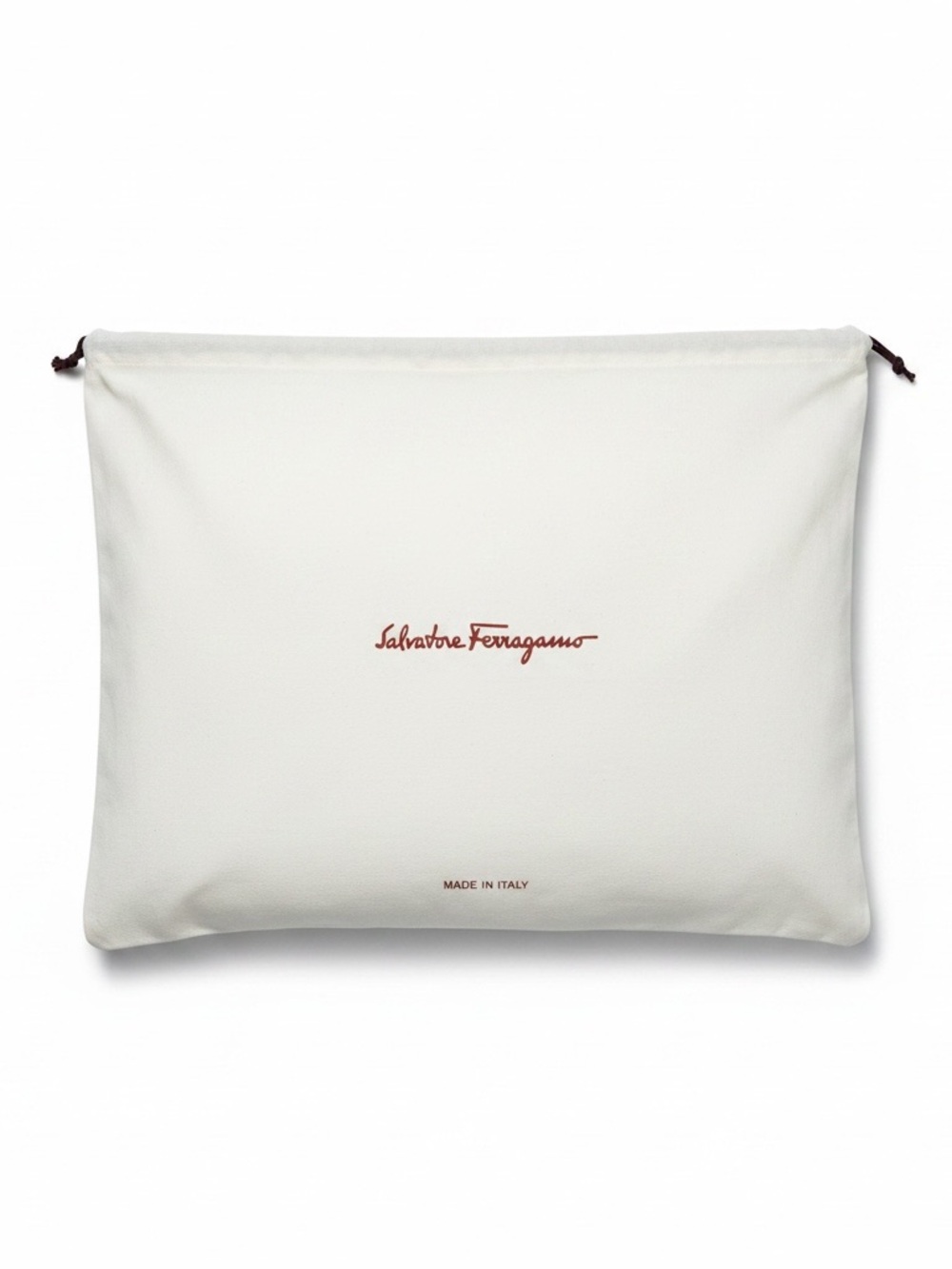 NEW AUTHENTIC SALVATORE FERRAGAMO Dust Bag 16x15.5 IncMade in Italy 100% Cotton - Picture 2 of 5